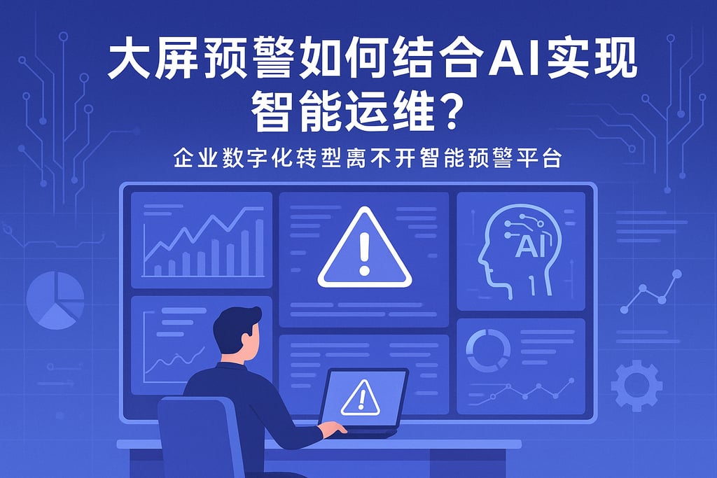 大屏预警如何结合AI实现智能运维？企业数字化转型离不开智能预警平台