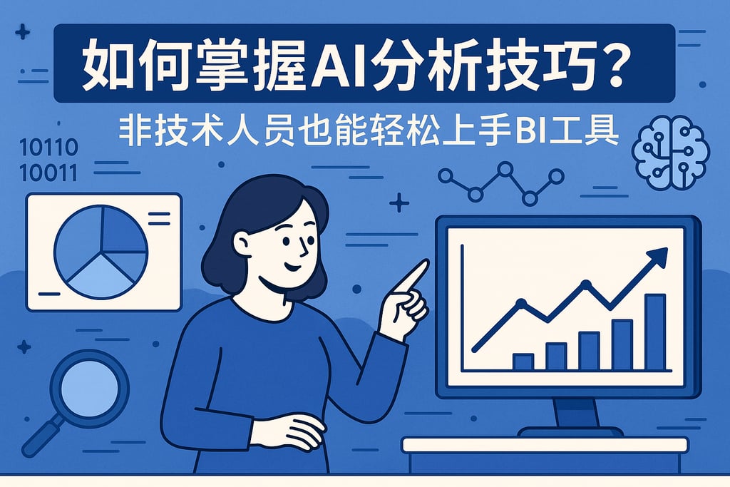 如何掌握AI分析技巧？非技术人员也能轻松上手BI工具