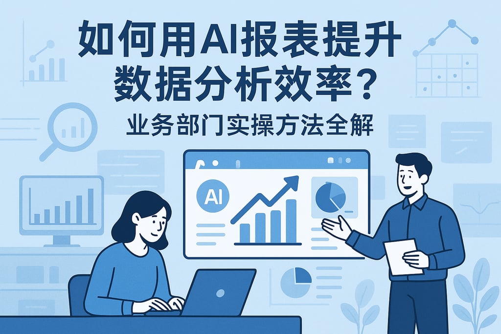 如何用ai报表提升数据分析效率？业务部门实操方法全解