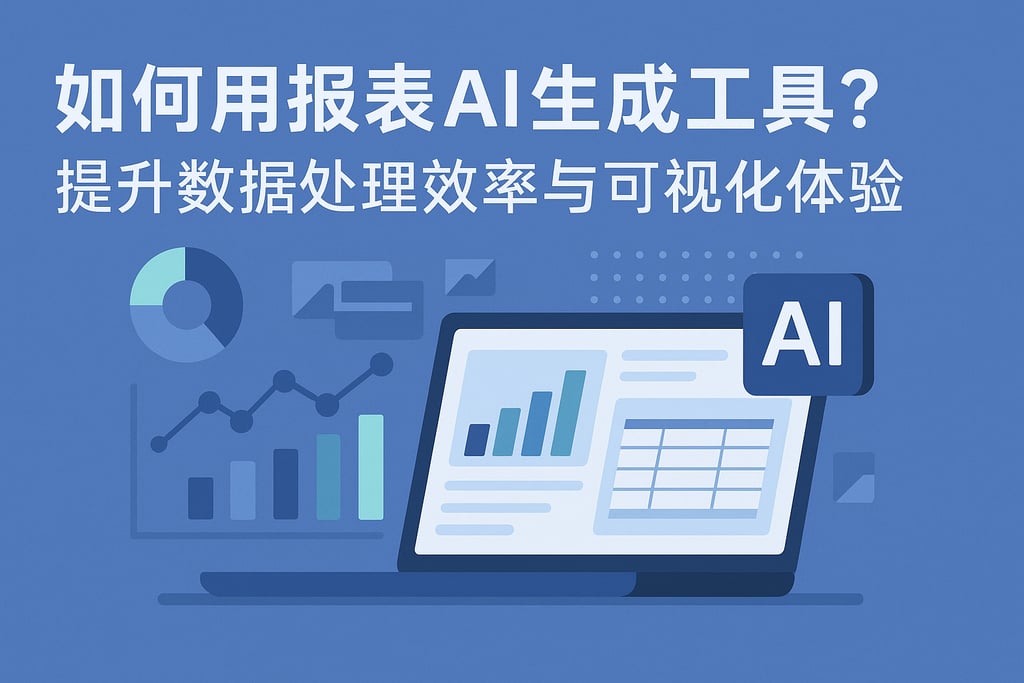 如何用报表AI生成工具？提升数据处理效率与可视化体验
