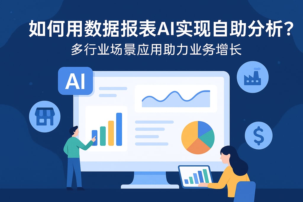 如何用数据报表AI实现自助分析？多行业场景应用助力业务增长