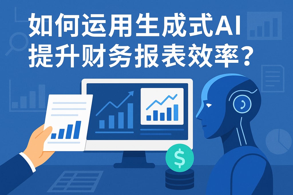 如何运用生成式AI提升财务报表效率？智能化工具让数据分析更高效