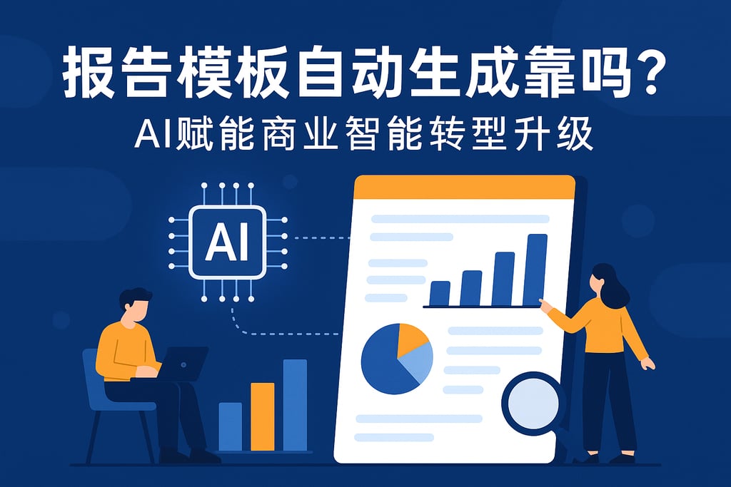 报告模板自动生成靠谱吗？AI赋能商业智能转型升级