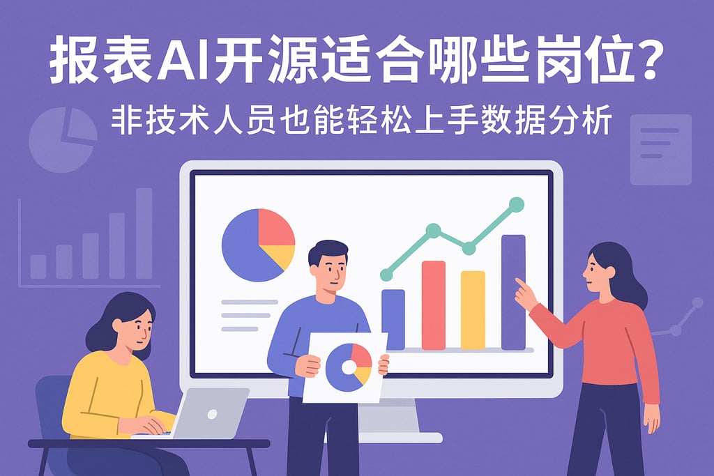 报表AI开源适合哪些岗位？非技术人员也能轻松上手数据分析