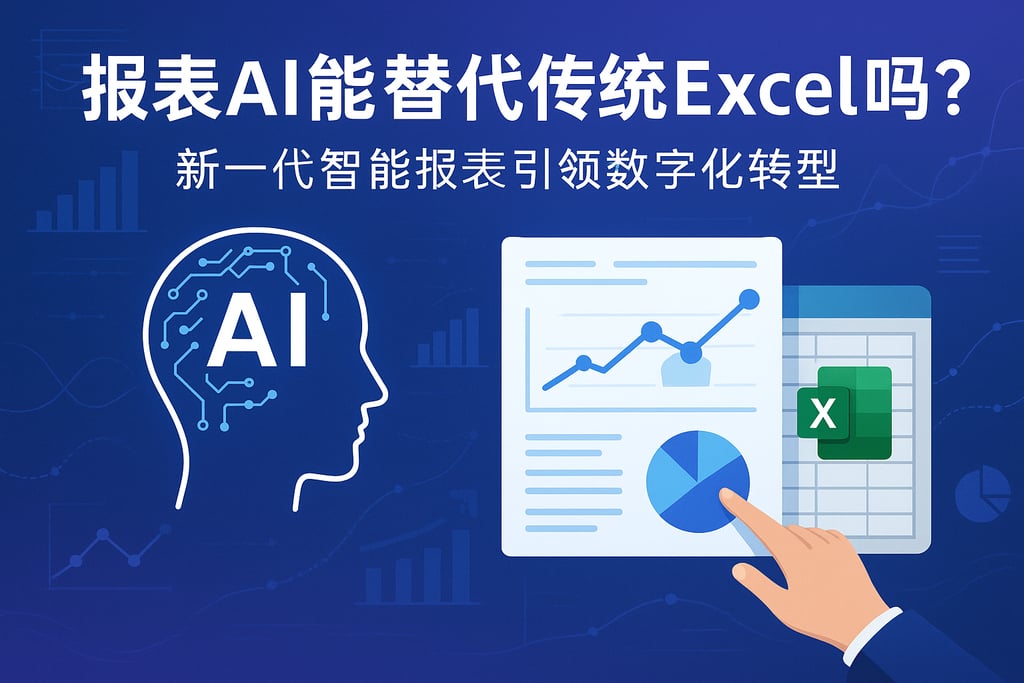 报表AI生成能替代传统Excel吗？新一代智能报表引领数字化转型