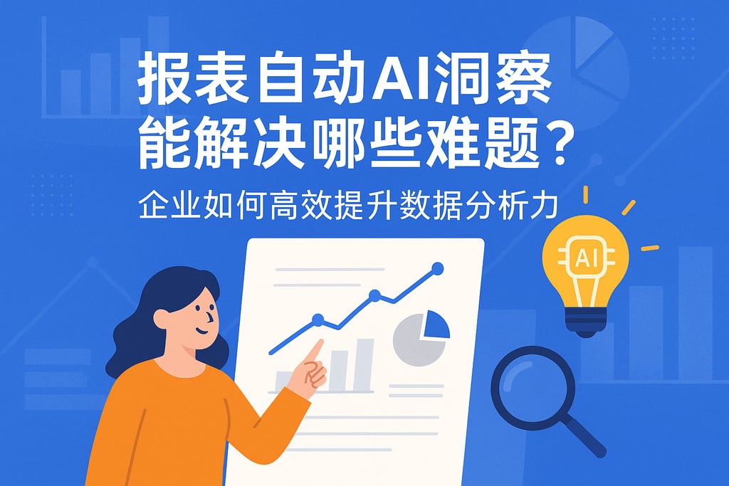 报表自动AI洞察能解决哪些难题？企业如何高效提升数据分析力