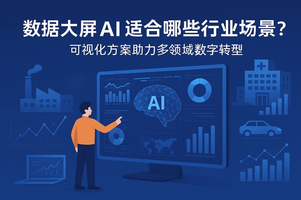 数据大屏ai适合哪些行业场景？可视化方案助力多领域数字转型