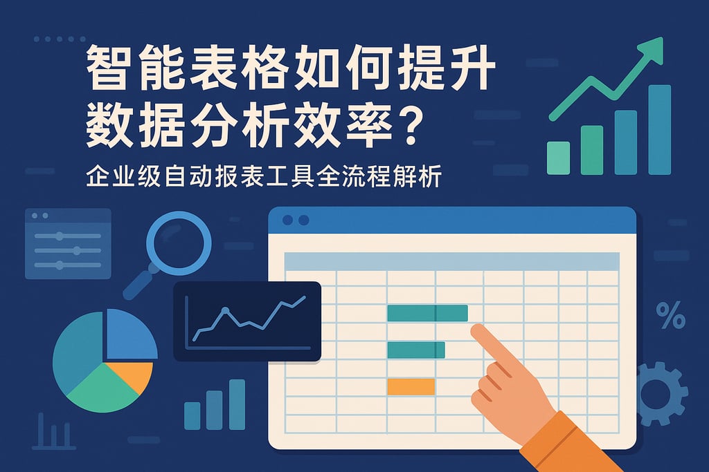 智能表格如何提升数据分析效率？企业级自动报表工具全流程解析