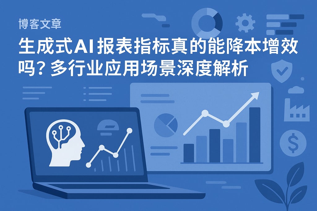 生成式AI报表指标真的能降本增效吗？多行业应用场景深度解析