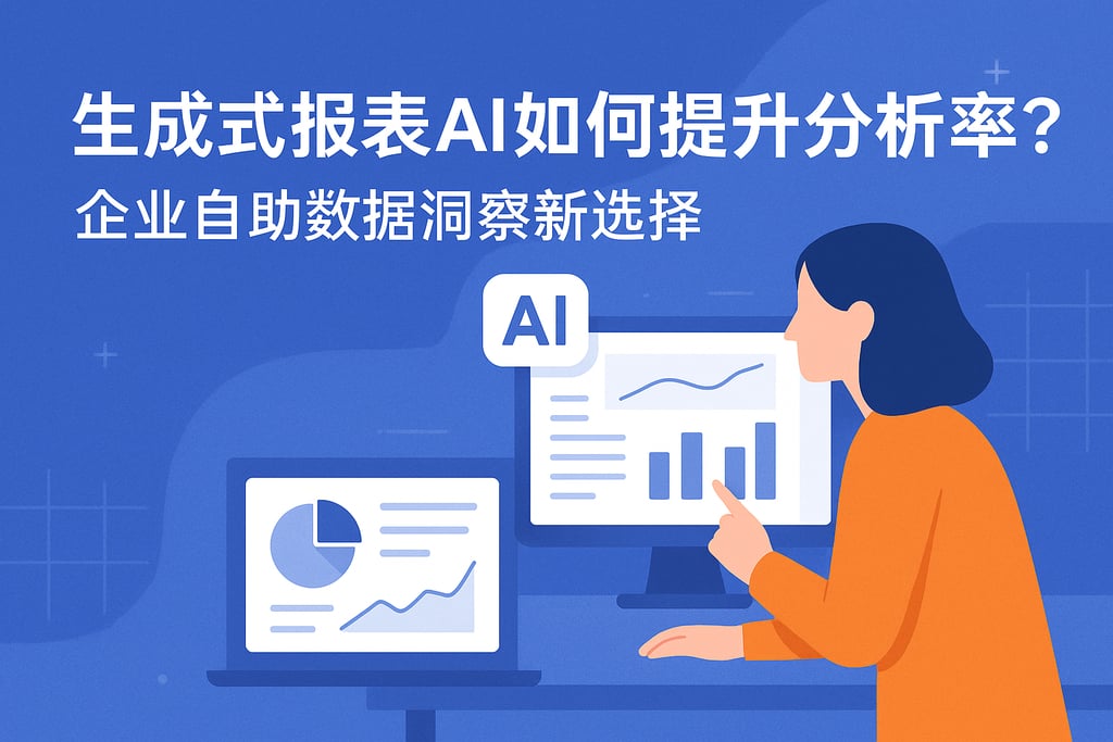 生成式报表ai如何提升分析效率？企业自助数据洞察新选择