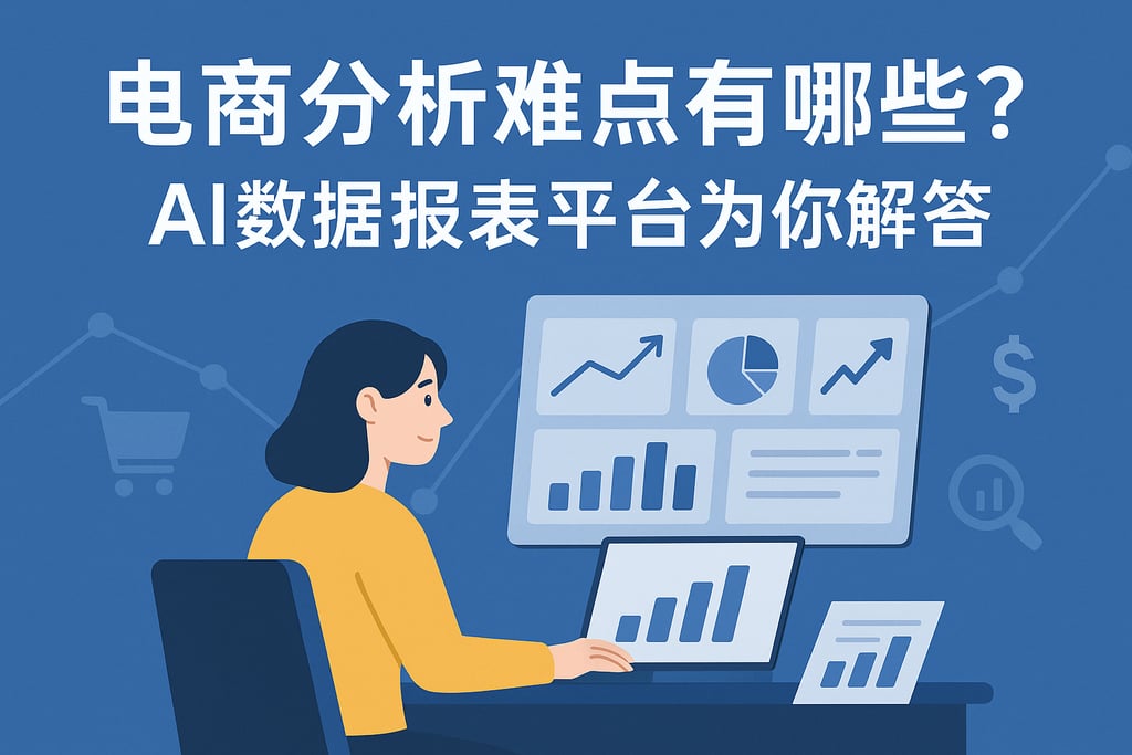 电商分析难点有哪些？AI数据报表平台为你解答