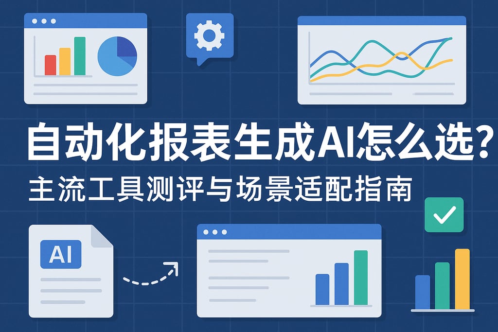自动化报表生成AI怎么选？主流工具测评与场景适配指南