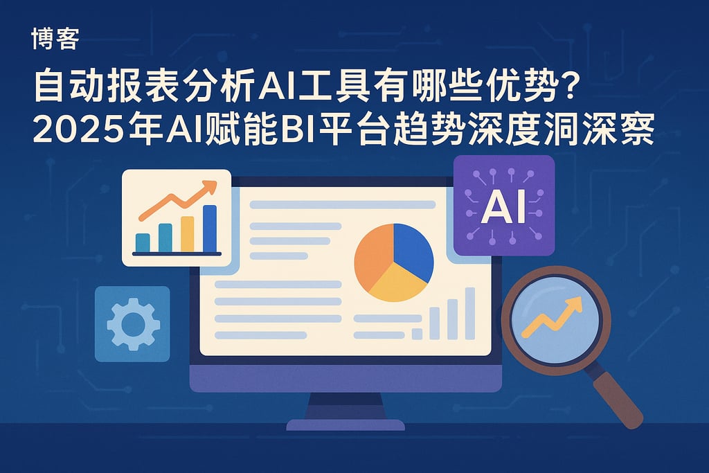 自动报表分析AI工具有哪些优势？2025年AI赋能BI平台趋势深度洞察