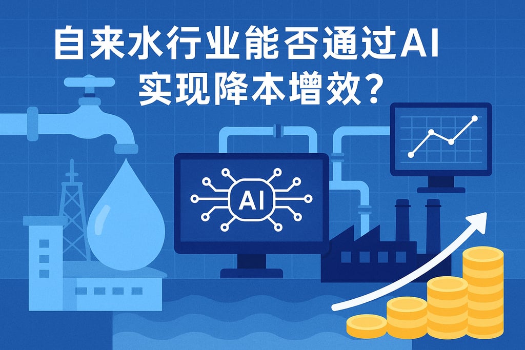 自来水行业能否通过AI实现降本增效？智能调度优化运营管理