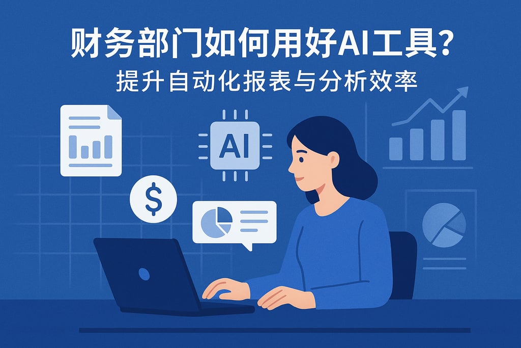 财务部门如何用好AI工具？提升自动化报表与分析效率