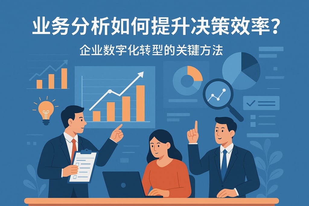 业务分析如何提升决策效率？企业数字化转型的关键方法