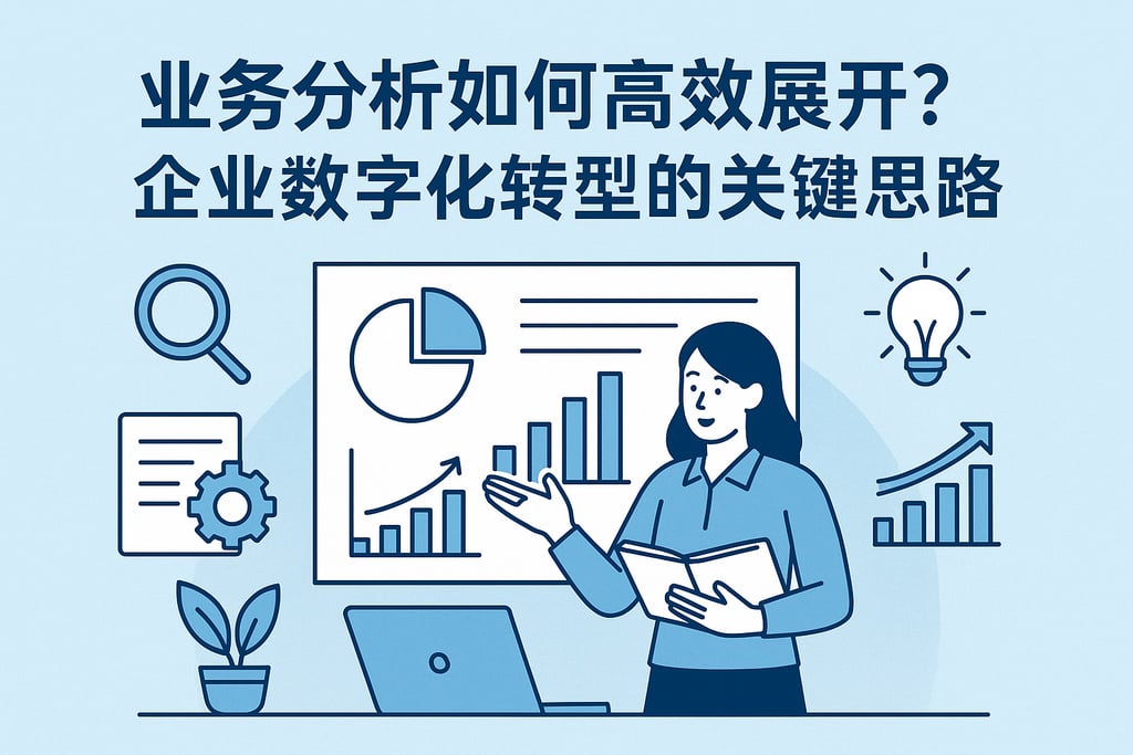 业务分析如何高效展开？企业数字化转型的关键思路