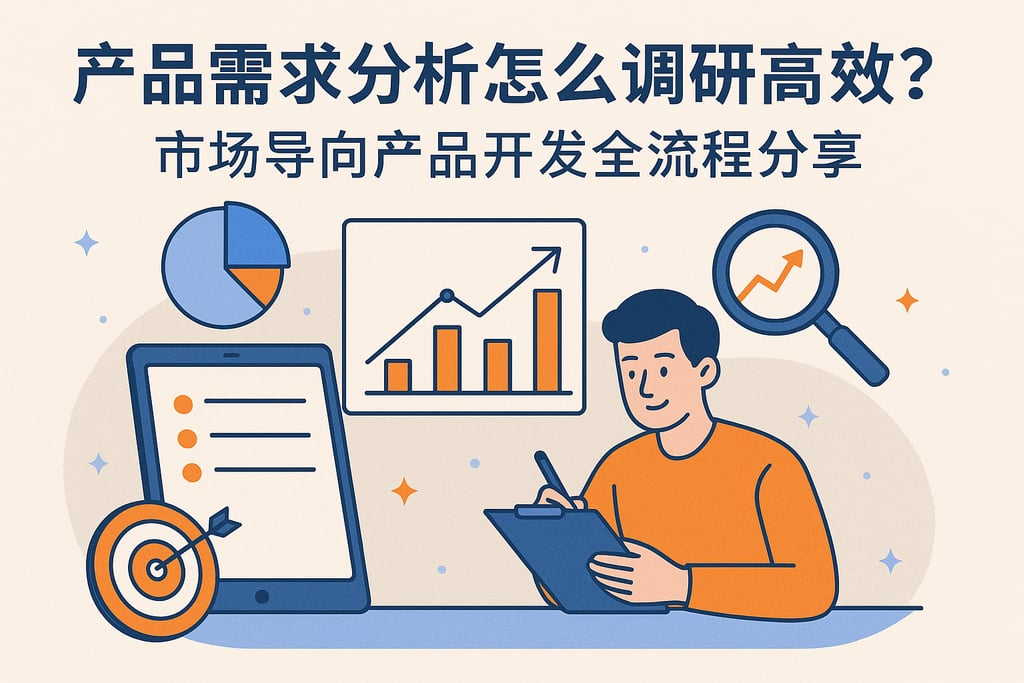 产品需求分析怎么调研高效？市场导向产品开发全流程分享