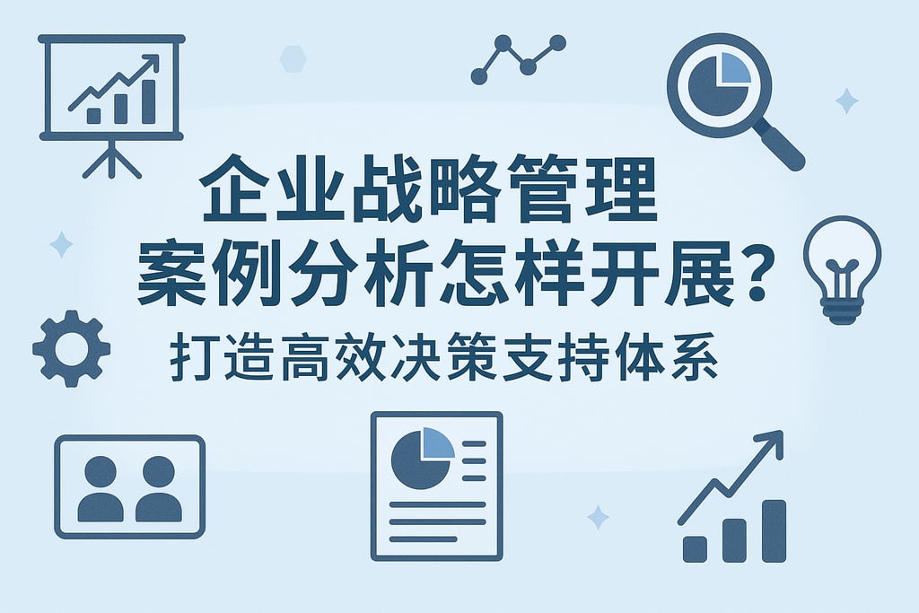 企业战略管理案例分析怎样开展？打造高效决策支持体系