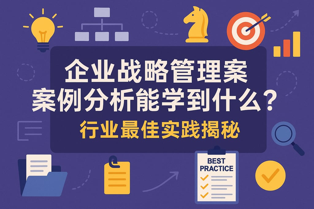 企业战略管理案例分析能学到什么？行业最佳实践揭秘