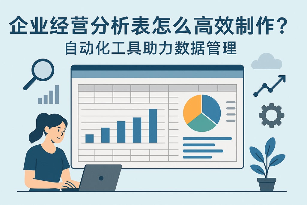 企业经营分析表怎么高效制作？自动化工具助力数据管理