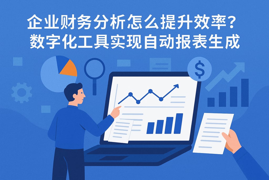 企业财务分析怎么提升效率？数字化工具实现自动报表生成