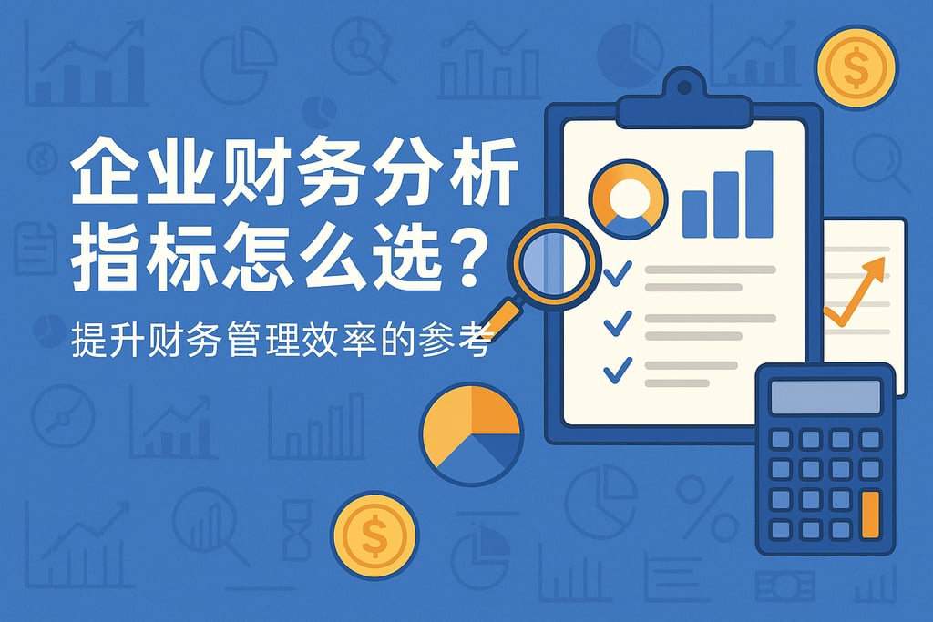 企业财务分析指标怎么选？提升财务管理效率的参考