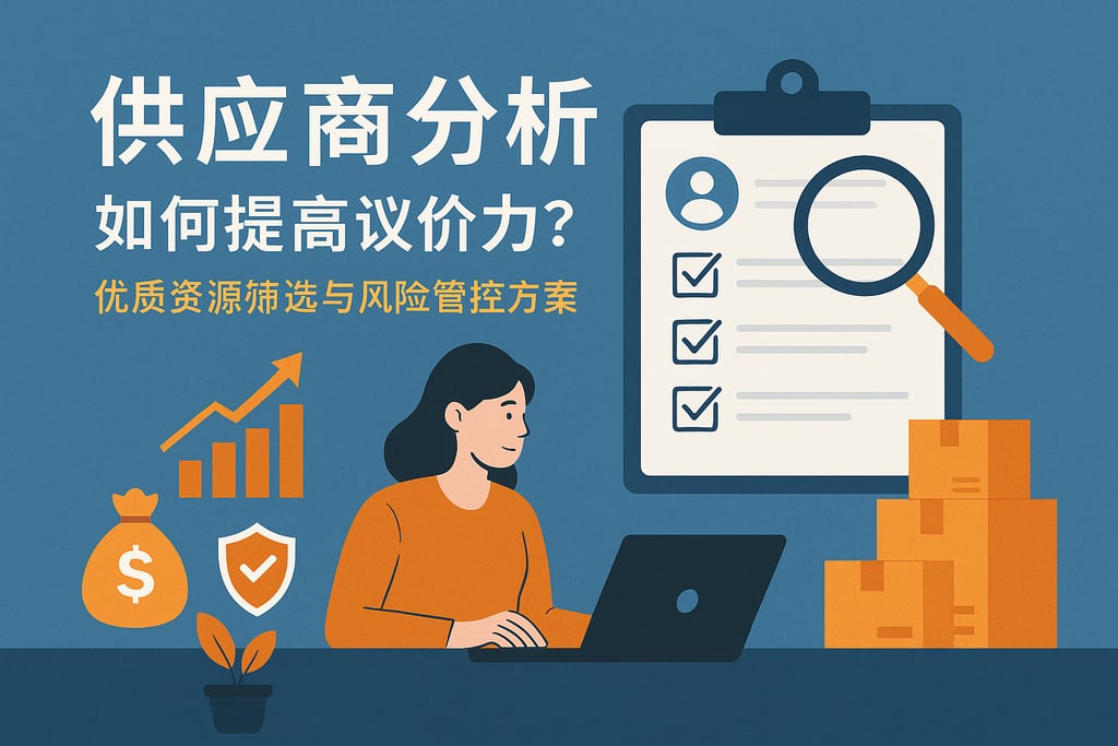 供应商分析如何提高议价力？优质资源筛选与风险管控方案