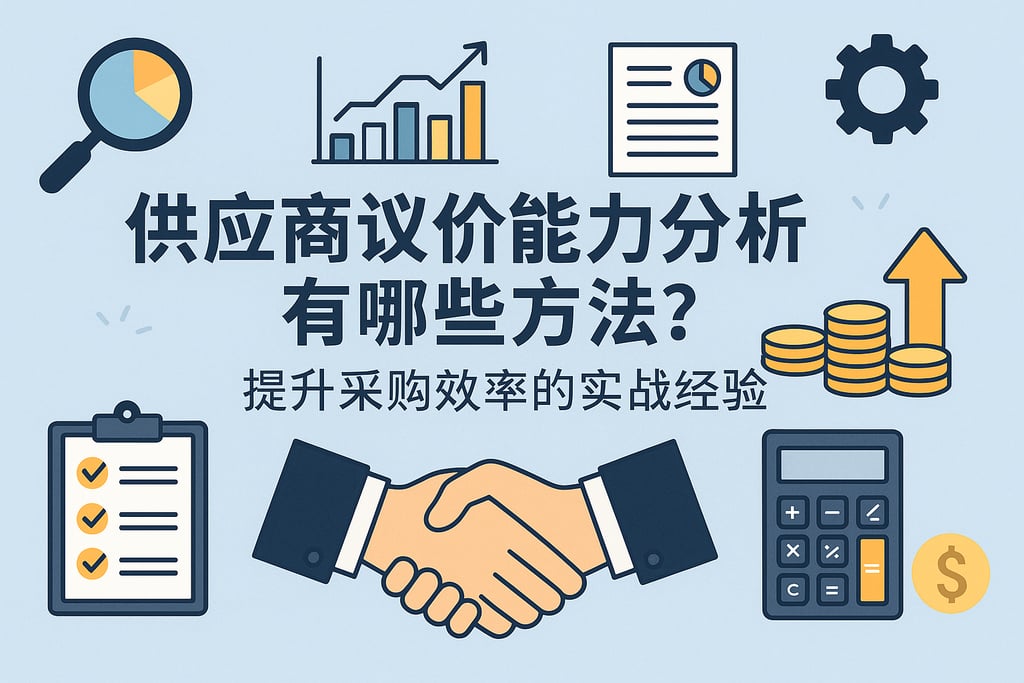 供应商议价能力分析有哪些方法？提升采购效率的实战经验