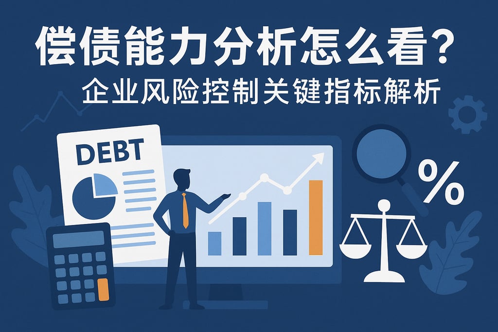偿债能力分析怎么看？企业风险控制关键指标解析