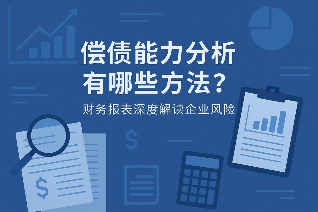 偿债能力分析有哪些方法？财务报表深度解读企业风险