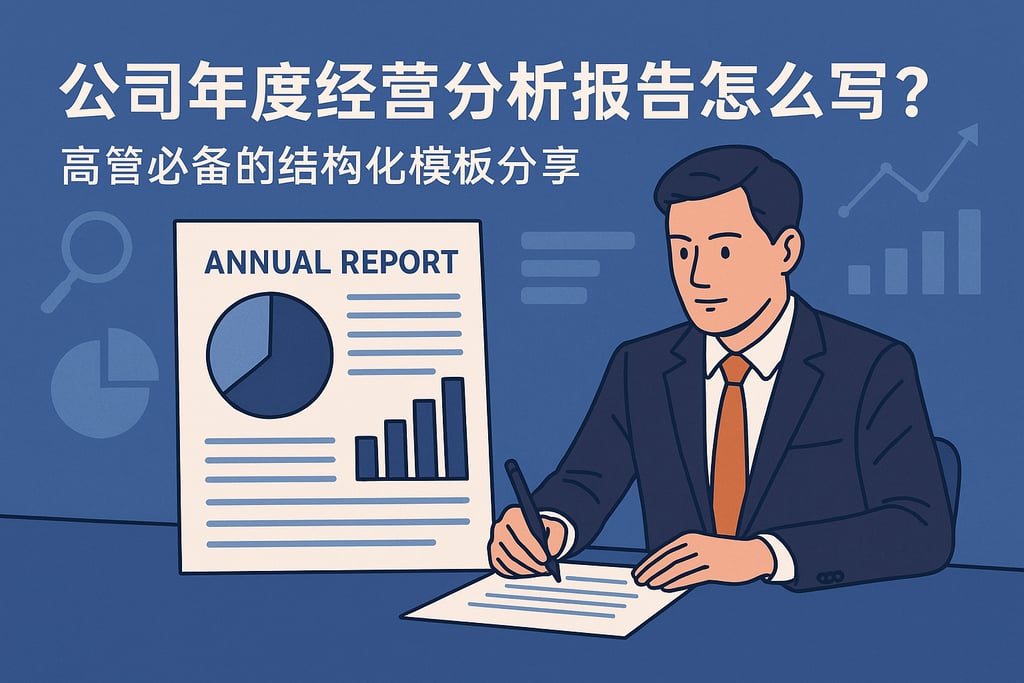 公司年度经营分析报告怎么写？高管必备的结构化模板分享