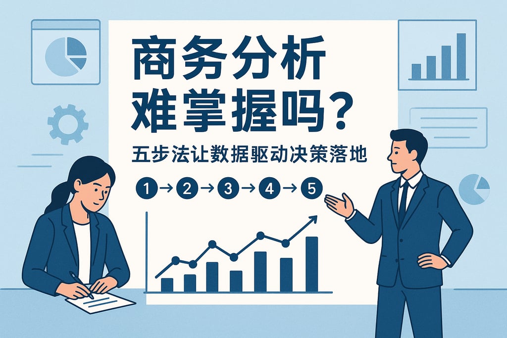 商务分析难掌握吗？五步法让数据驱动决策落地
