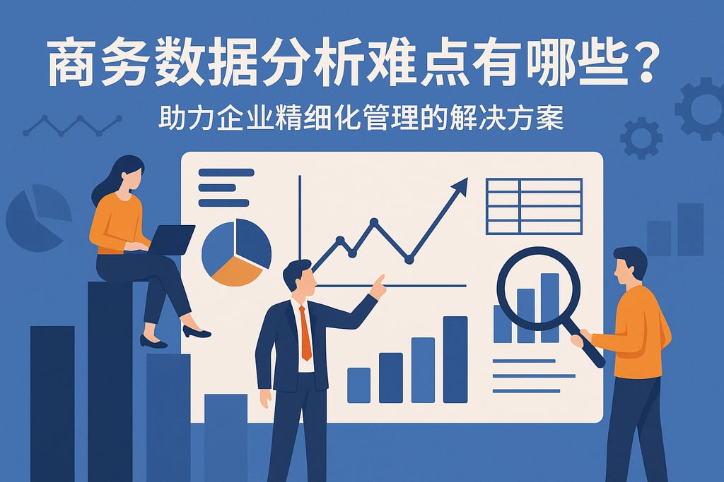 商务数据分析难点有哪些？助力企业精细化管理的解决方案