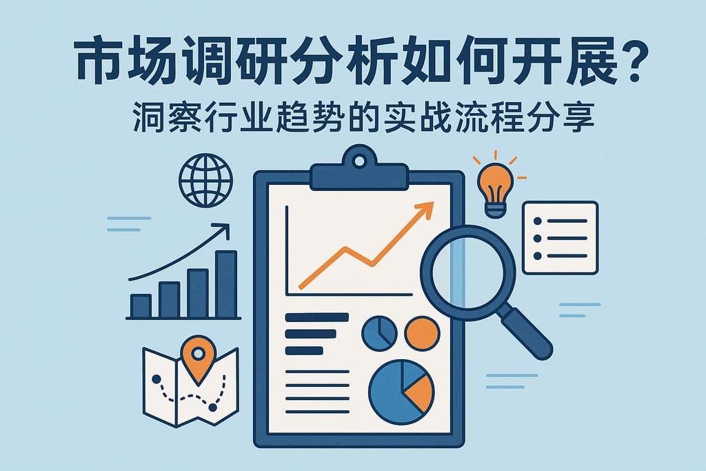 市场调研分析如何开展？洞察行业趋势的实战流程分享