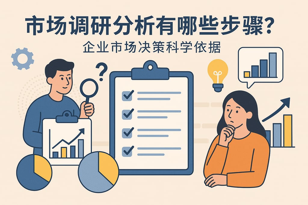 市场调研分析有哪些步骤？企业市场决策科学依据