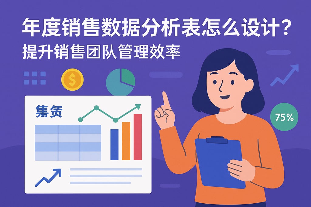 年度销售数据分析表怎么设计？提升销售团队管理效率