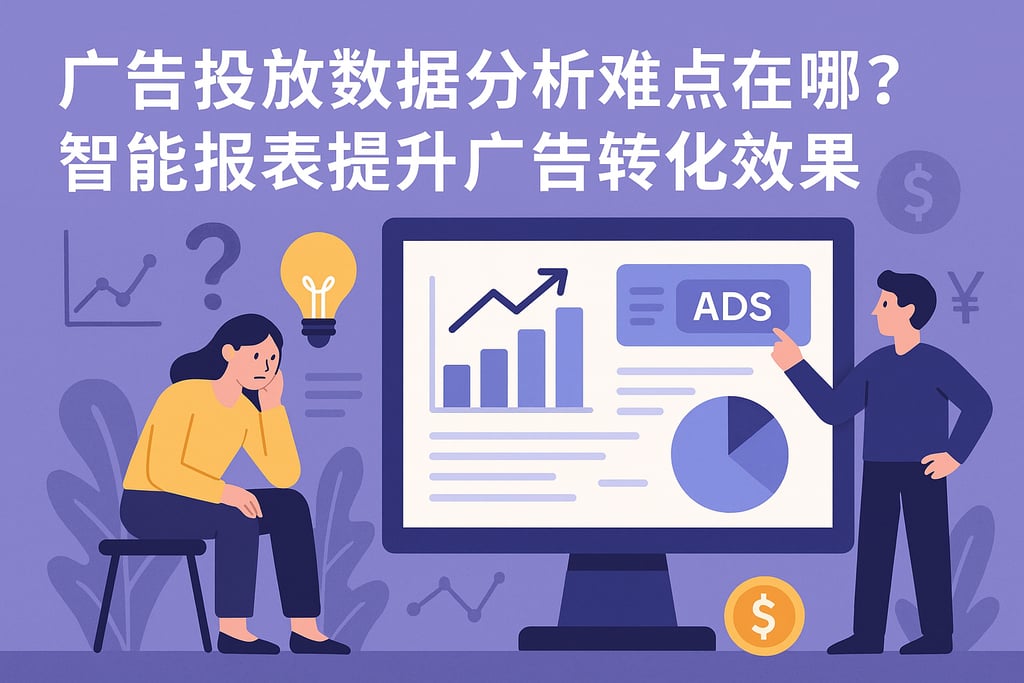 广告投放数据分析难点在哪？智能报表提升广告转化效果