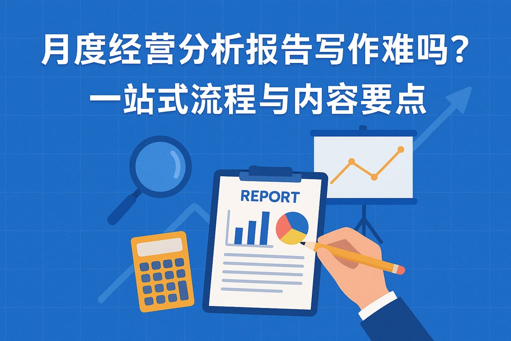 月度经营分析报告写作难吗？一站式流程与内容要点