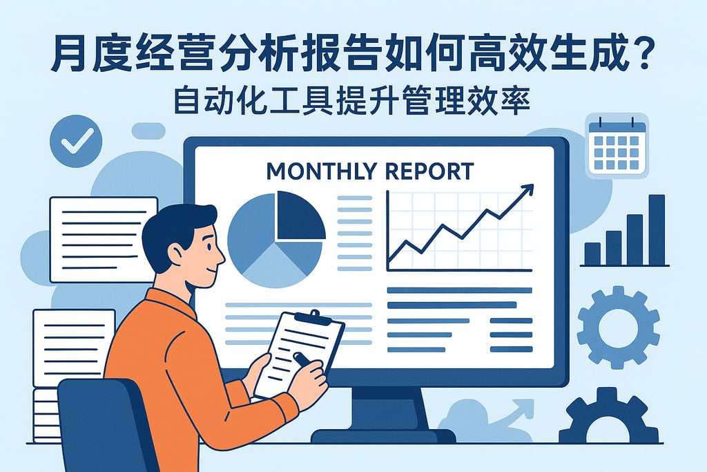 月度经营分析报告如何高效生成？自动化工具提升管理效率