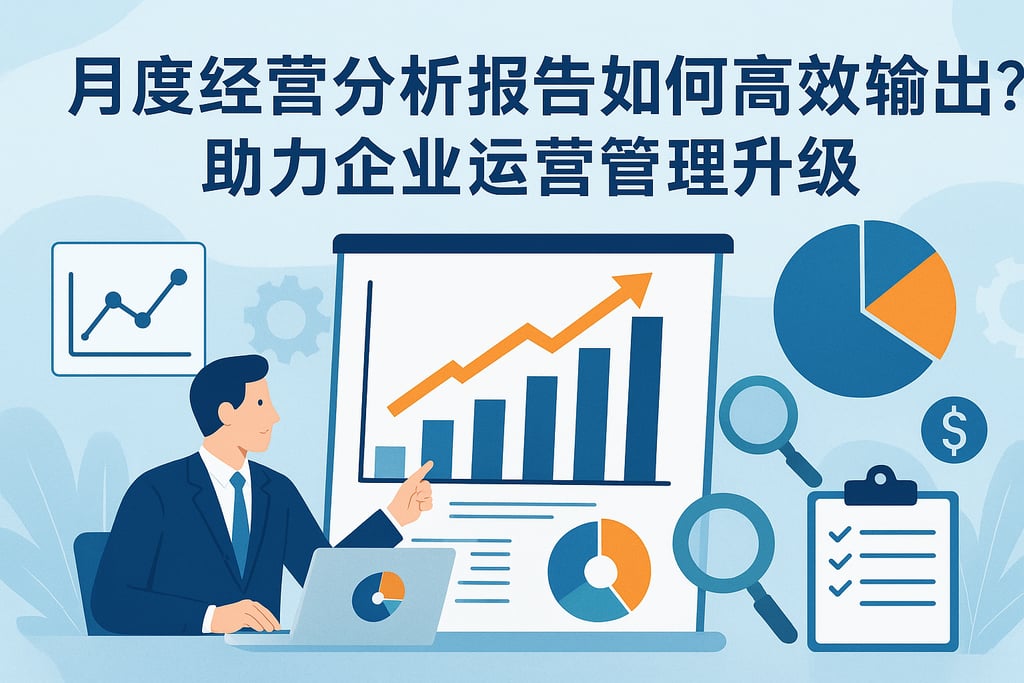 月度经营分析报告如何高效输出？助力企业运营管理升级