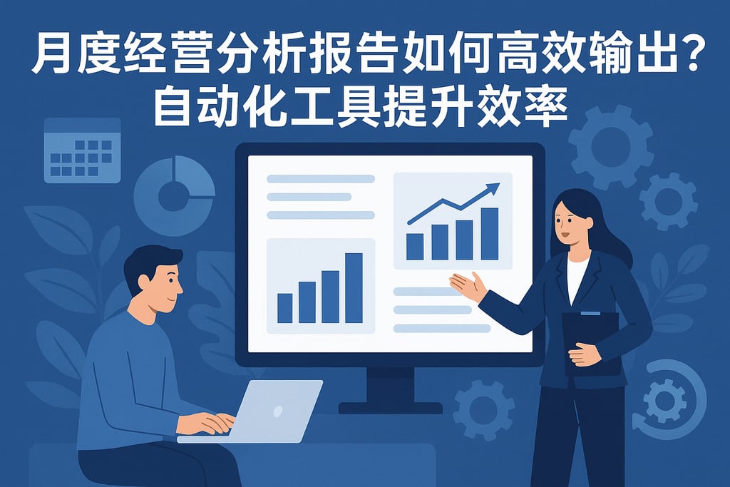 月度经营分析报告如何高效输出？自动化工具提升效率