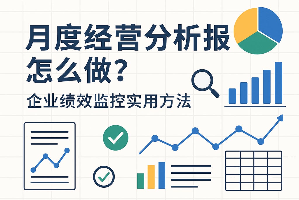 月度经营分析报告怎么做？企业绩效监控实用方法