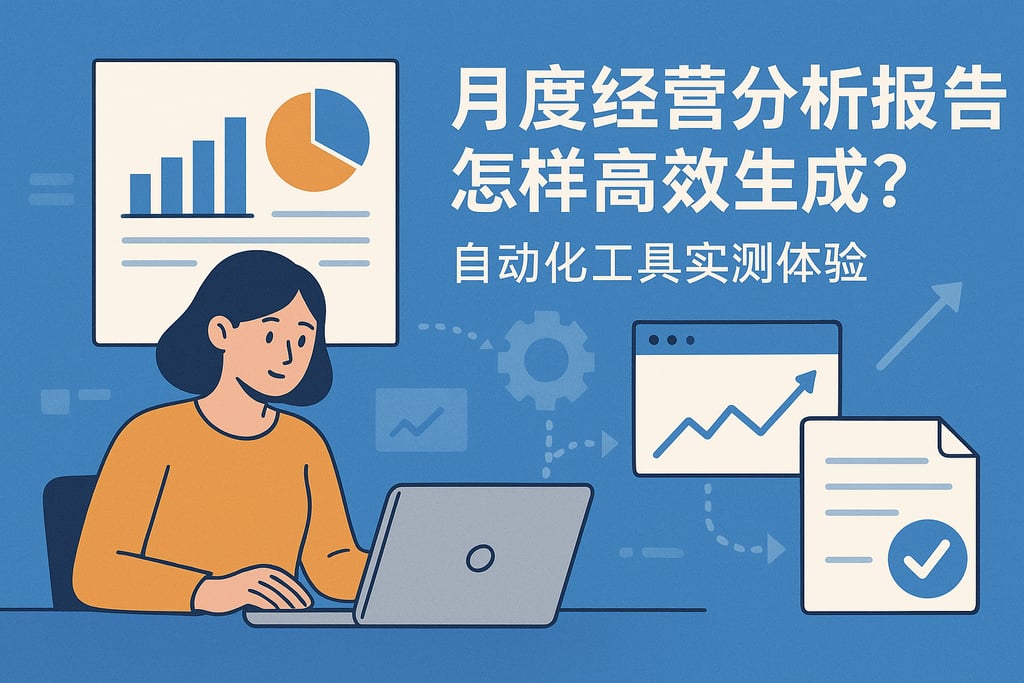 月度经营分析报告怎样高效生成？自动化工具实测体验