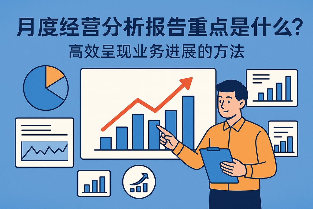 月度经营分析报告重点是什么？高效呈现业务进展的方法