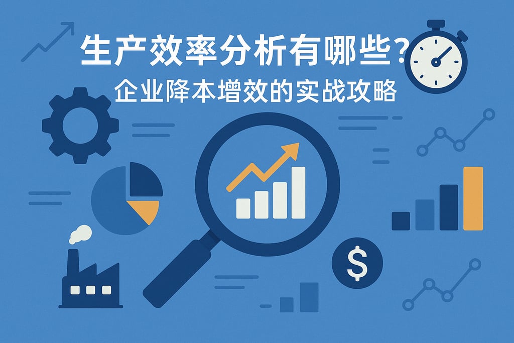 生产效率分析有哪些指标？企业降本增效的实战攻略