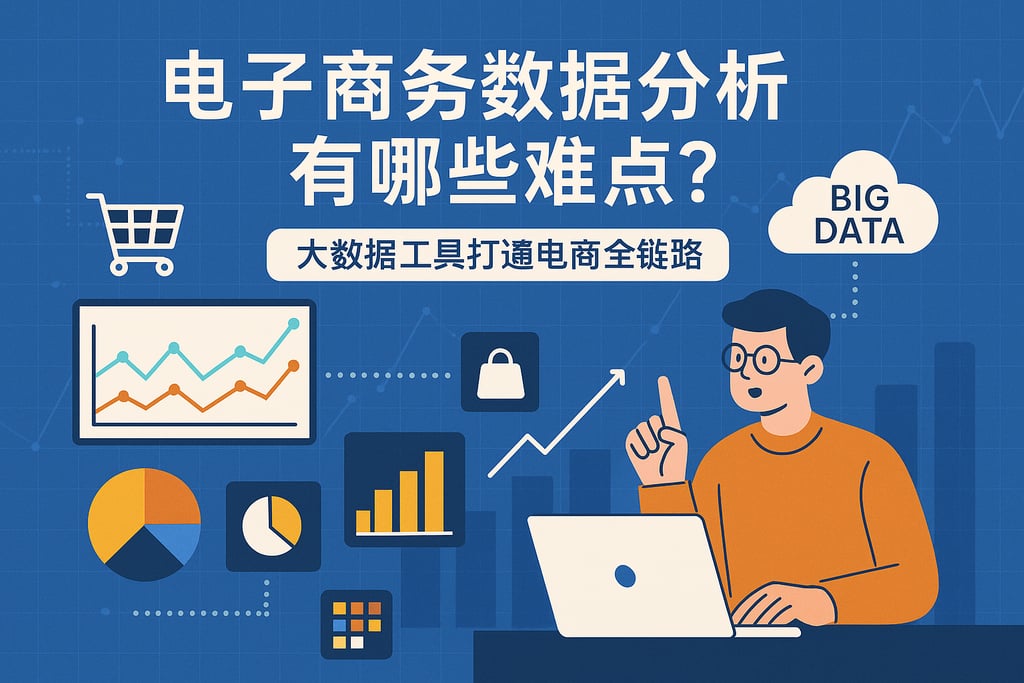电子商务数据分析有哪些难点？大数据工具打通电商全链路