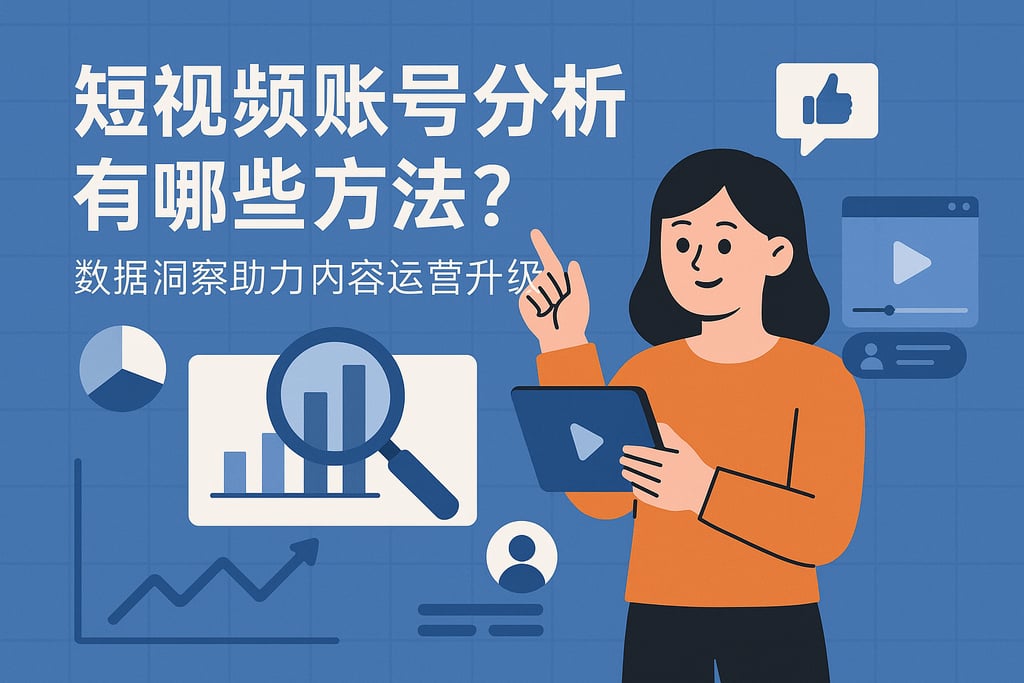 短视频账号分析有哪些方法？数据洞察助力内容运营升级