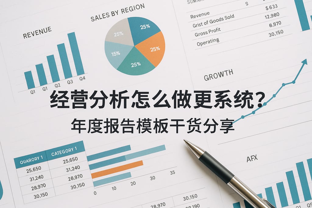 经营分析怎么做更系统？年度报告模板干货分享