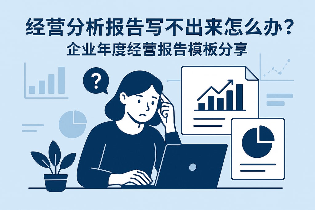 经营分析报告写不出来怎么办？企业年度经营报告模板分享